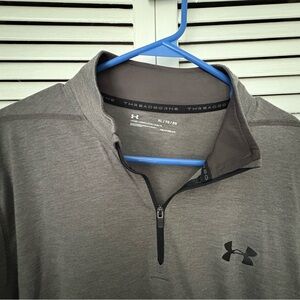 Under Armour Men's Grey Quarter-Zip Shirt